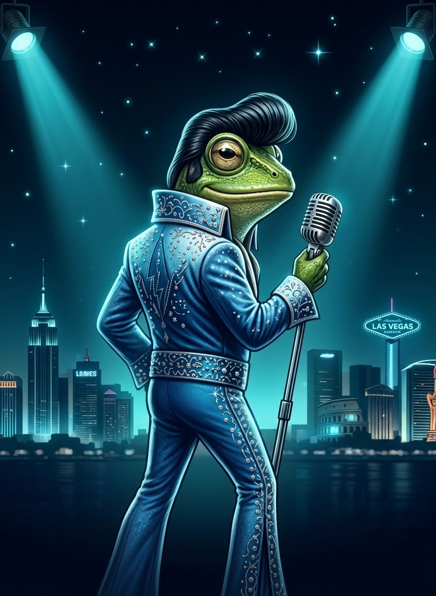 Elvis Frog in Vegas online slot review by BGaming